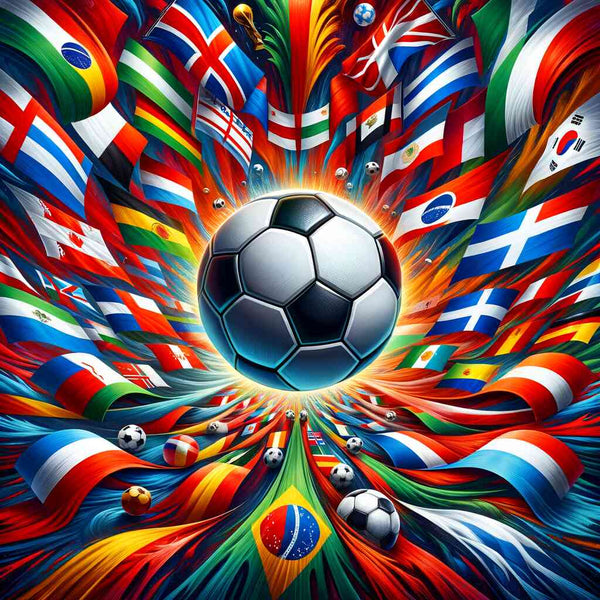 Malen nach Zahlen - Fußballwelt