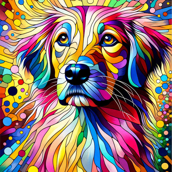 Malen nach Zahlen - Bunter Hund