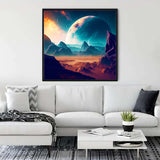 Painting by numbers fantasy landscape titled 