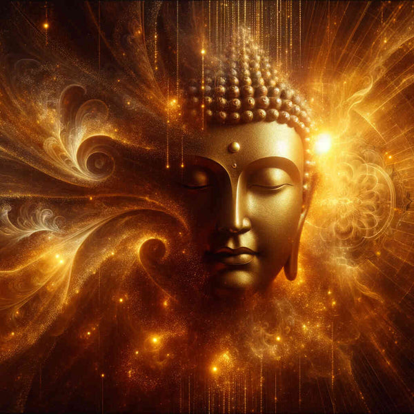 Malen nach Zahlen - Buddha mit Lichtschein