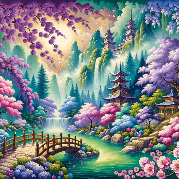 Malen nach Zahlen - Verwunschener Garten