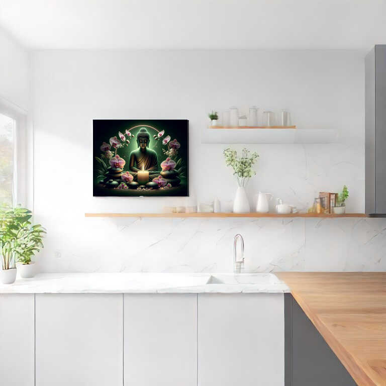 Malen nach Zahlen - Buddha und Kerzen