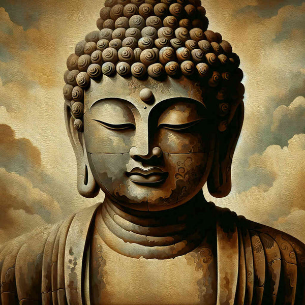 Malen nach Zahlen - Stein Buddha
