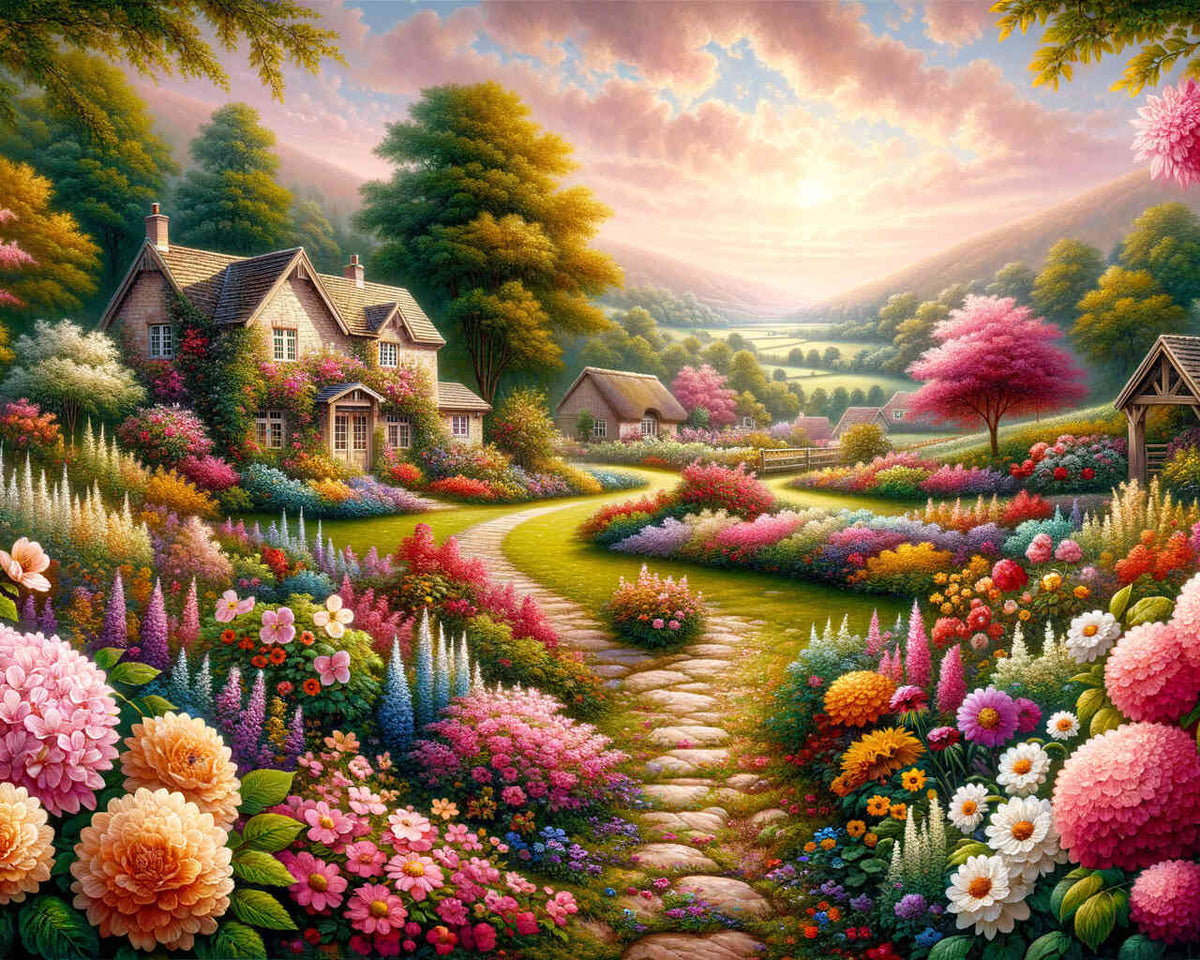 Malen nach Zahlen - Landhausidylle