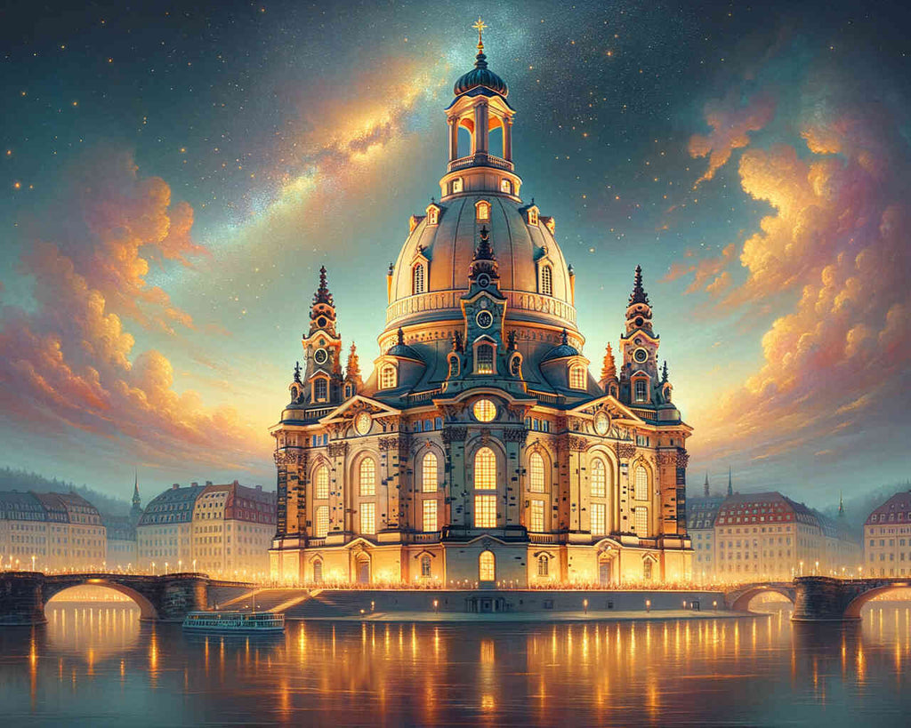 Malen nach Zahlen - Frauenkirche in Dresden