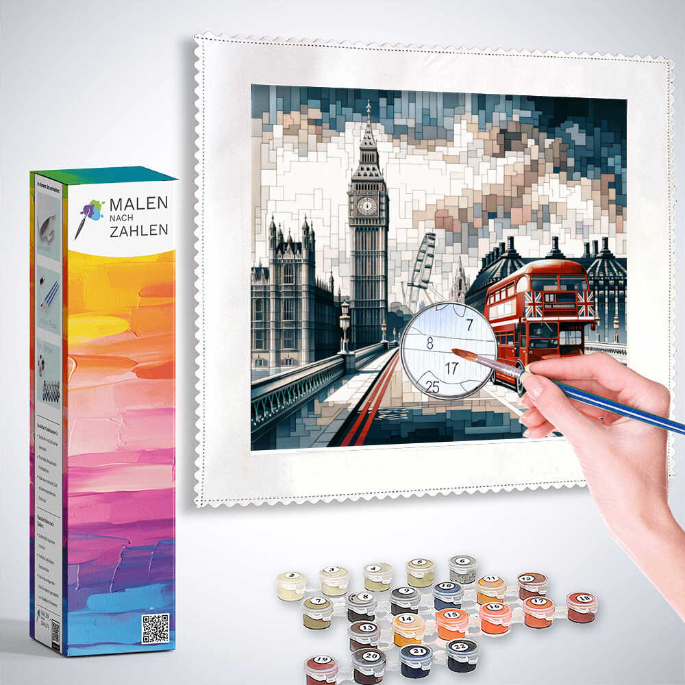 Malen nach Zahlen - Sehenswürdigkeiten in London