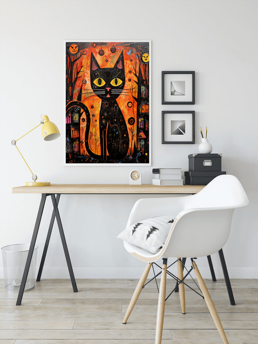 Malen nach Zahlen - Katze in Orange