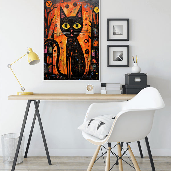 Malen nach Zahlen - Katze in Orange