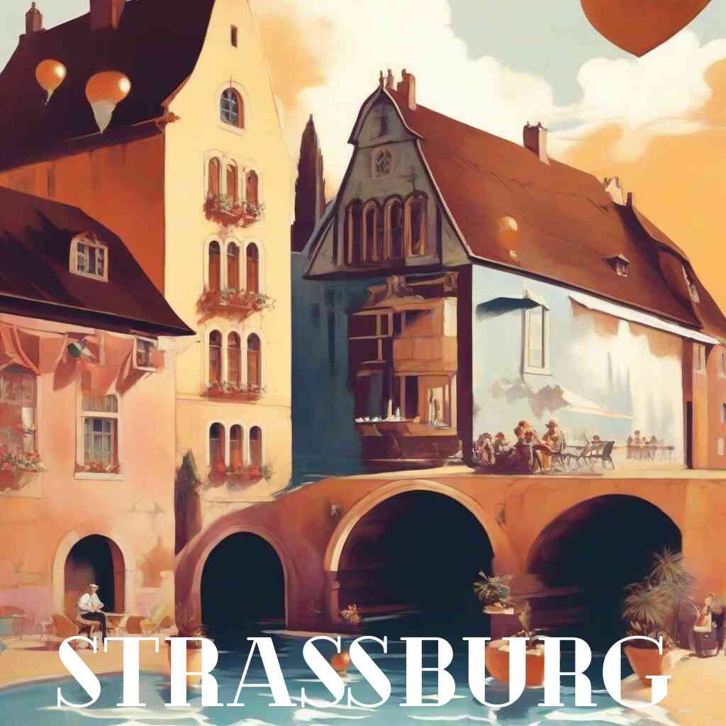 Malen nach Zahlen - Sonnenuntergang in Straßburg
