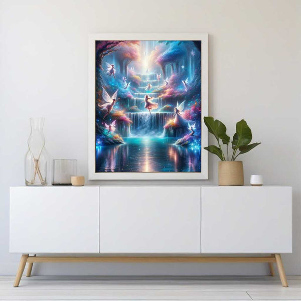 Malen nach Zahlen - Märchenwelt Wasserfall