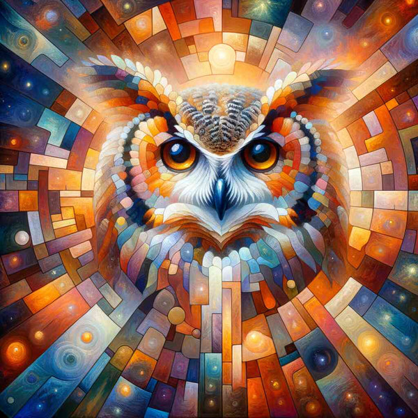 Malen nach Zahlen - Mosaik Eule