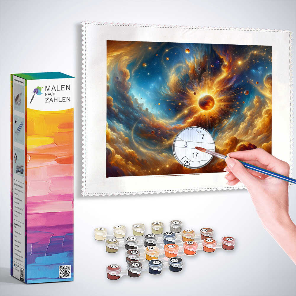 Malen nach Zahlen - Weltraum Spektakel