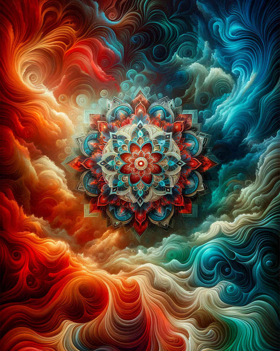 Malen nach Zahlen - Abstraktes Mandala