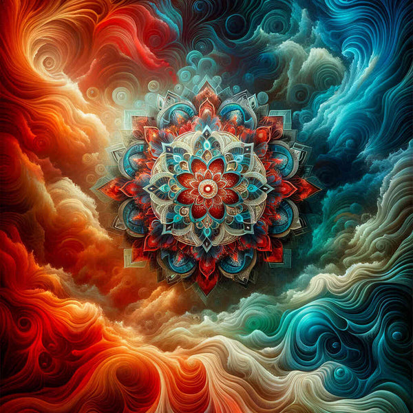 Malen nach Zahlen - Abstraktes Mandala