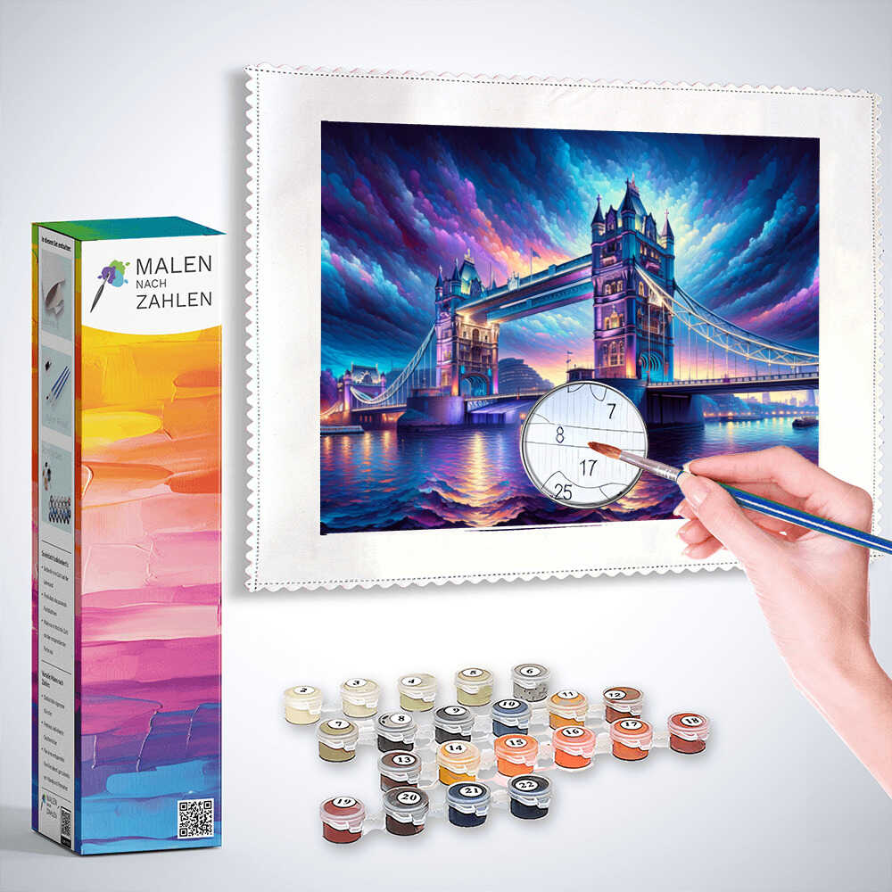 Malen nach Zahlen - Towerbridge, London
