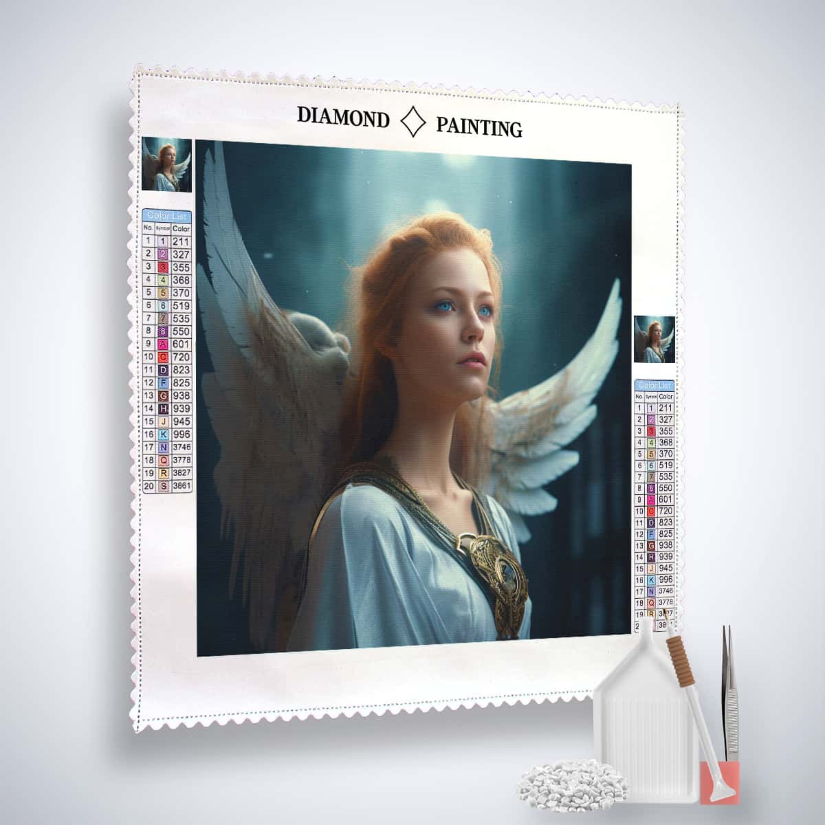 DIY 5D Diamond Painting Set Engel Malen Nach Zahlen Diamant, Diamant Painting Bilder Kinder, Geschenk Für Erwachsene Kinder, Leinwand Stickerei Crafts Für Home Wand Decor 25x30cm