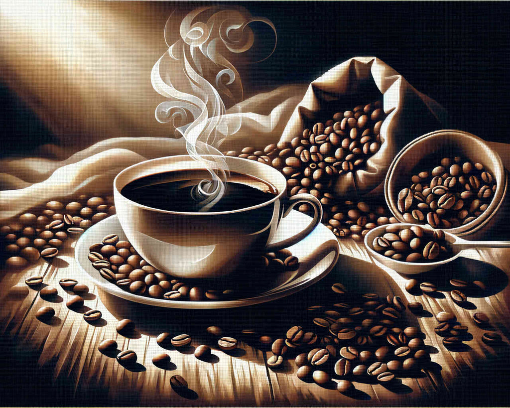 Malen nach Zahlen - Kaffeeduft