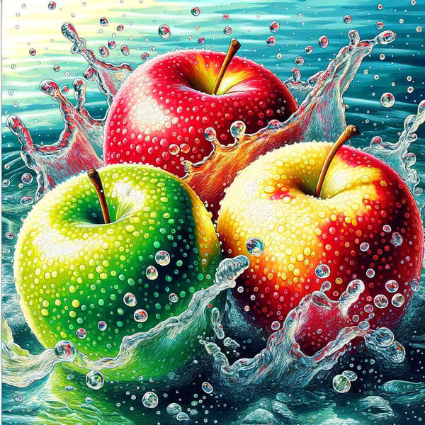 Malen nach Zahlen - Apfel Farben