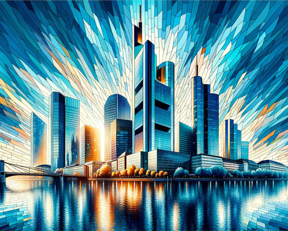 Malen nach Zahlen - Frankfurter Skyline