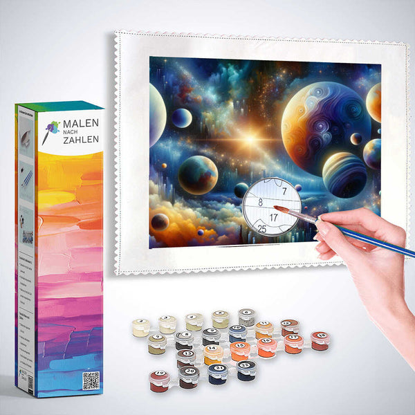 Malen nach Zahlen - Planeten System