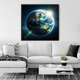 Painting of Earth titled 