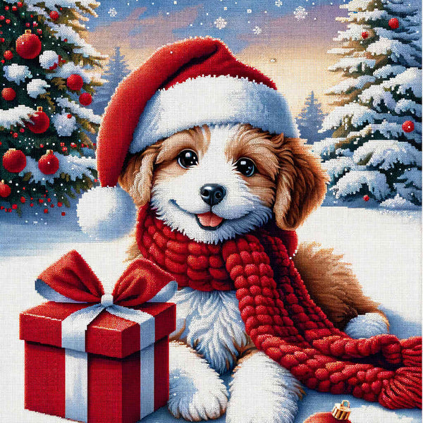 Malen nach Zahlen - Weihnachtsgeschenk Hund