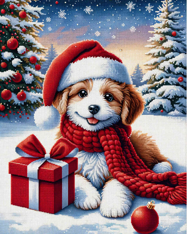 Malen nach Zahlen - Weihnachtsgeschenk Hund