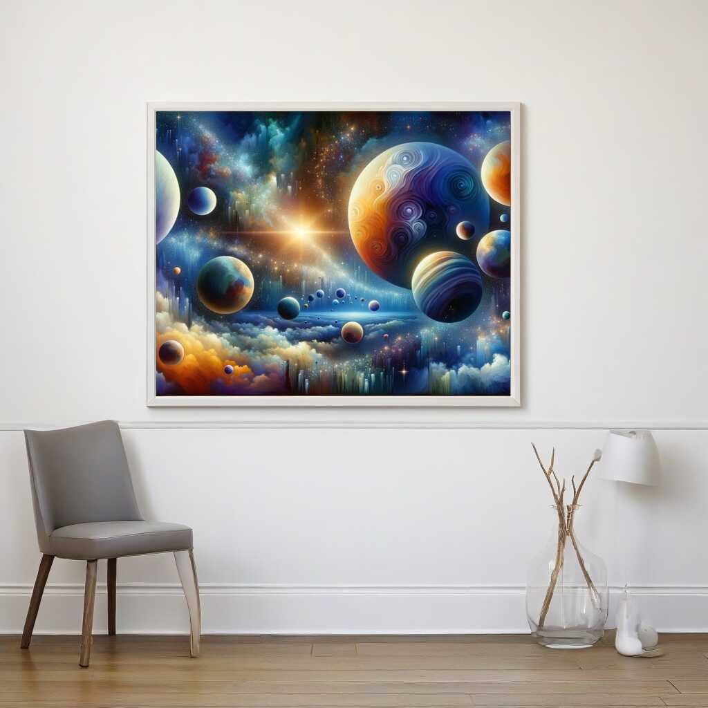 Malen nach Zahlen - Planeten System