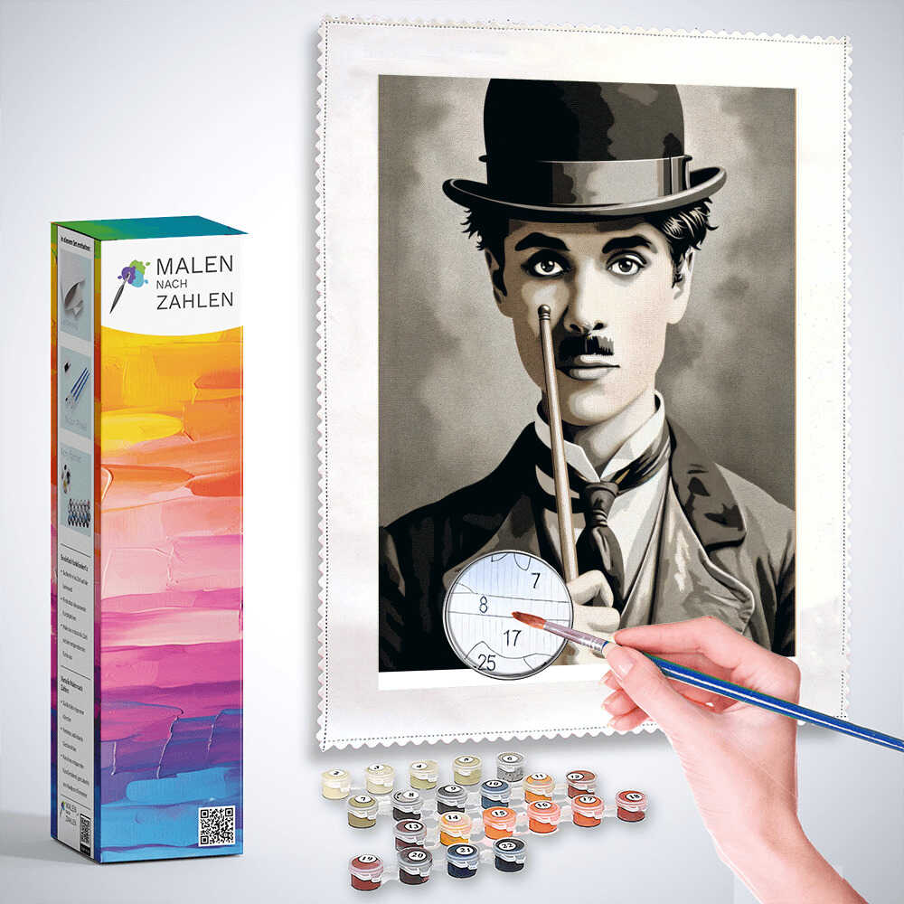 Malen nach Zahlen - Charlie Chaplin