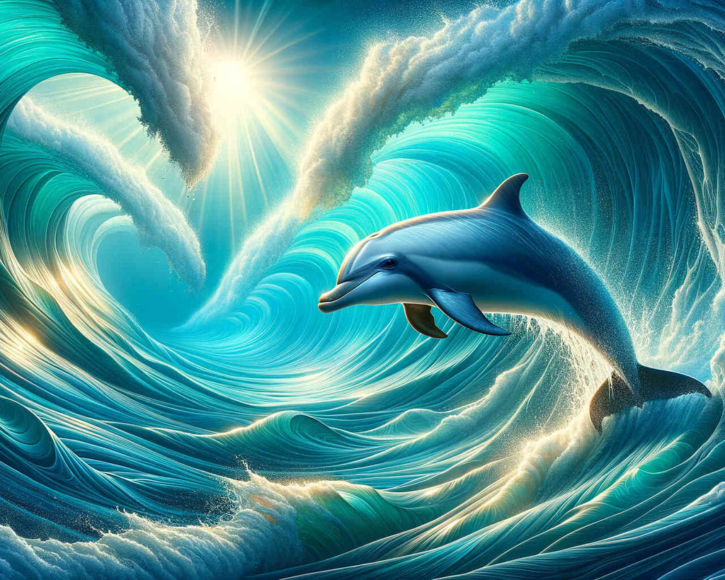 Malen nach Zahlen - Delphin