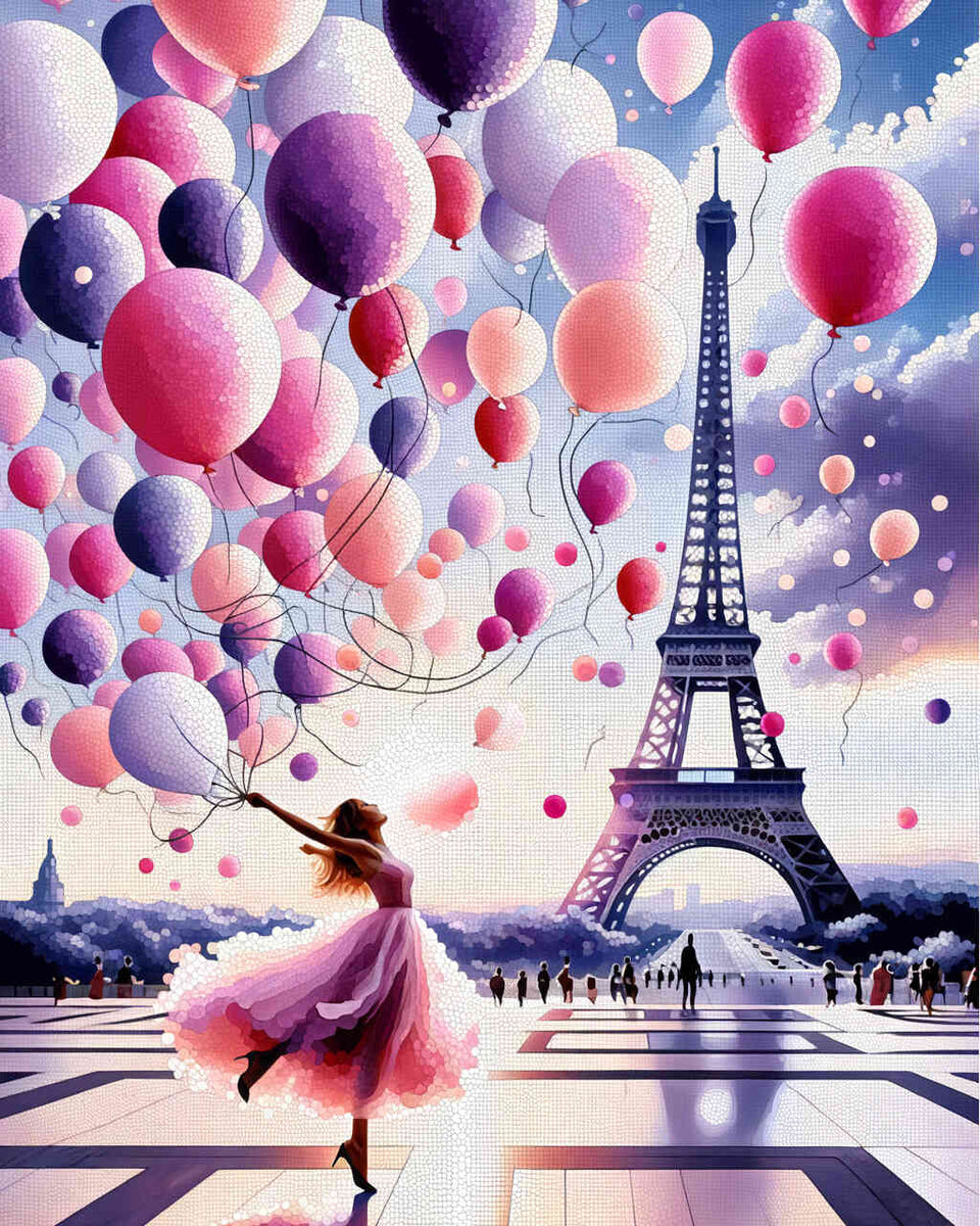 Malen nach Zahlen - Luftballonstrauß