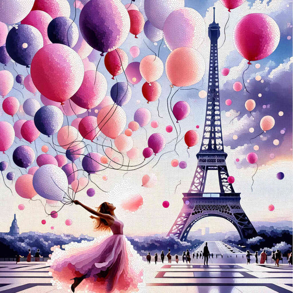Malen nach Zahlen - Luftballonstrauß