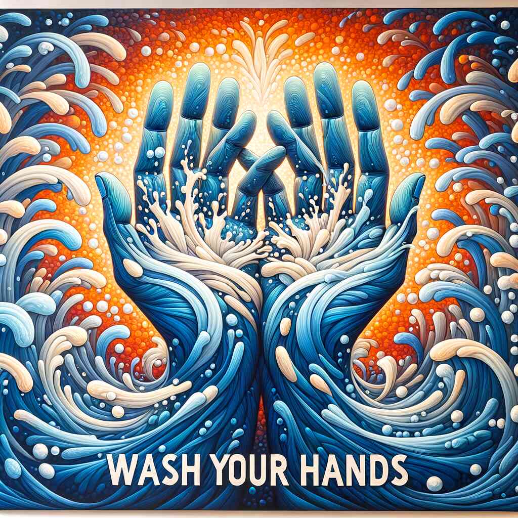 Malen nach Zahlen - Wash your Hands