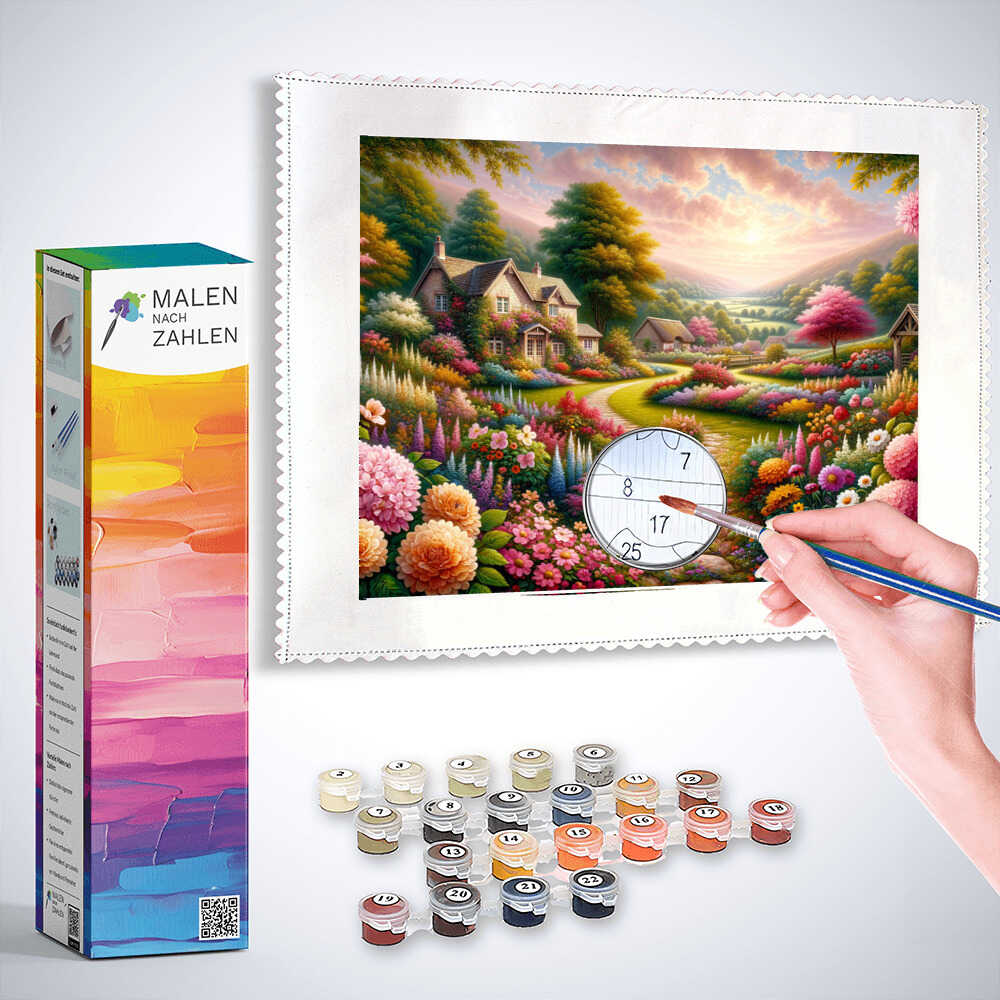 Malen nach Zahlen - Landhausidylle
