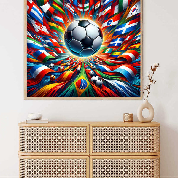 Malen nach Zahlen - Fußballwelt