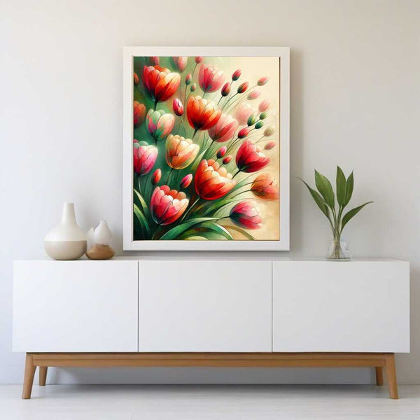 Malen nach Zahlen - Tulpen harmonisch