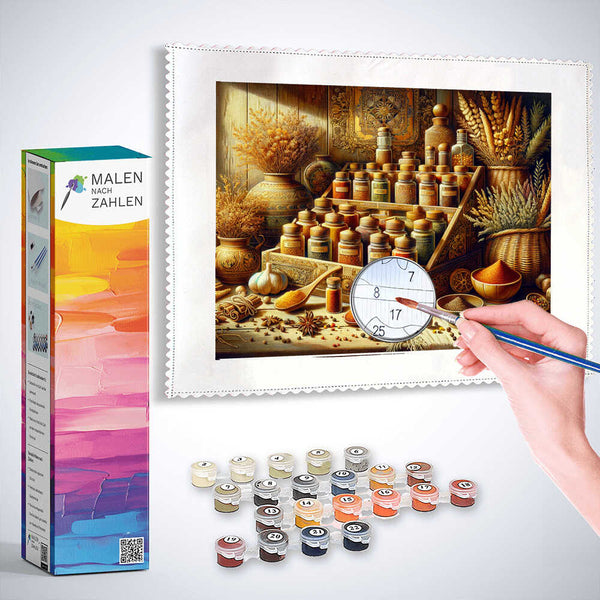 Malen nach Zahlen - Gewürztisch
