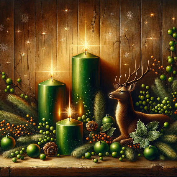 Malen nach Zahlen - Adventsgesteck