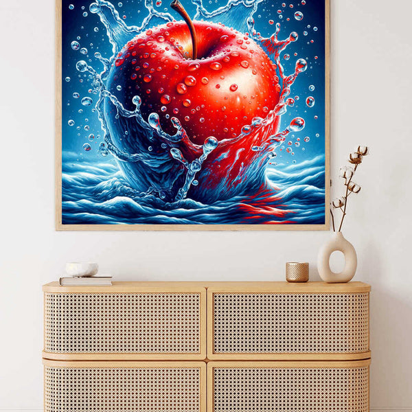 Malen nach Zahlen - Roter Apfel Wasser