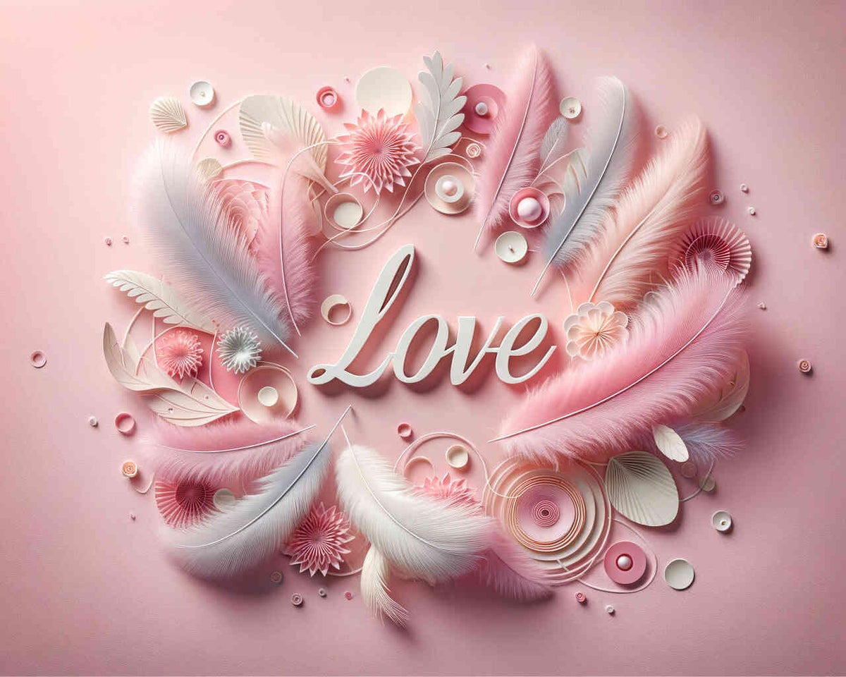 Malen nach Zahlen - Love in Rosa
