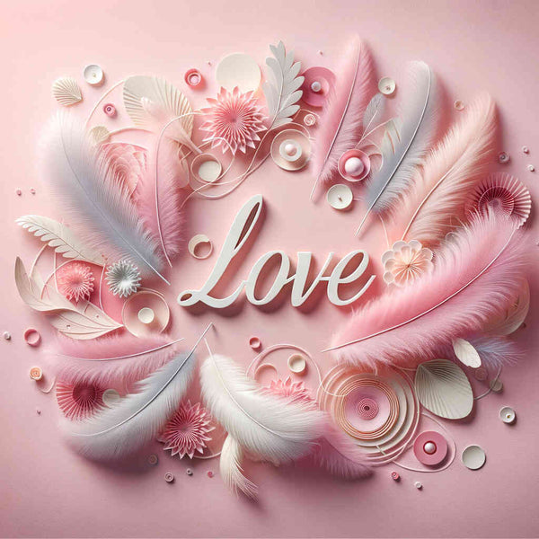 Malen nach Zahlen - Love in Rosa