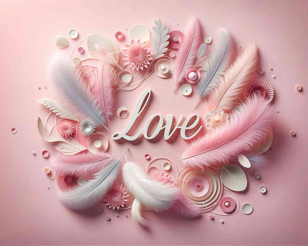 Malen nach Zahlen - Love in Rosa