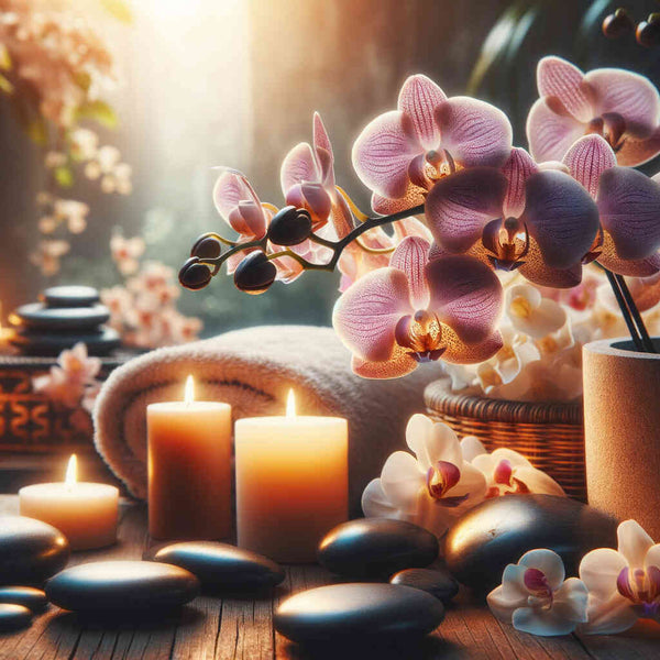 Malen nach Zahlen - Orchideen und Wellness
