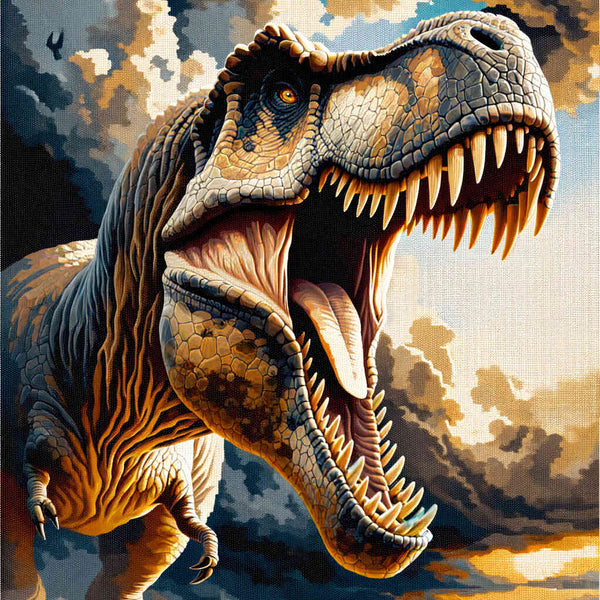 Malen nach Zahlen - Tyrannosaurus Rex Brüllt
