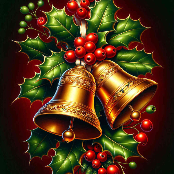 Malen nach Zahlen - Goldene Weihnachtsglocken