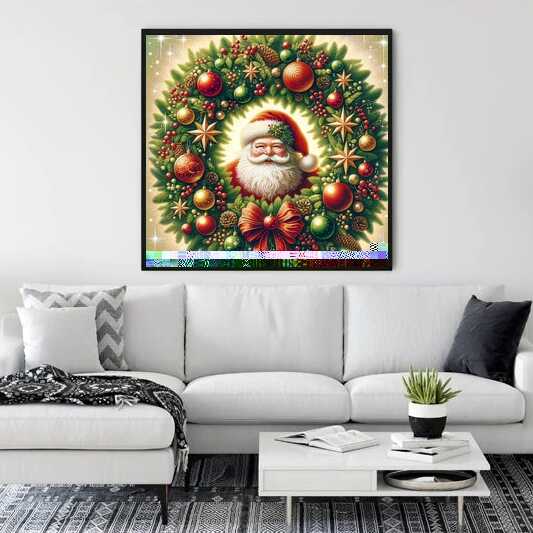 Malen nach Zahlen - Weihnachtskranz
