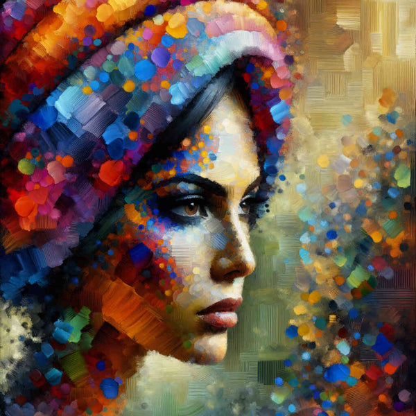 Malen nach Zahlen - Frau mit Turban