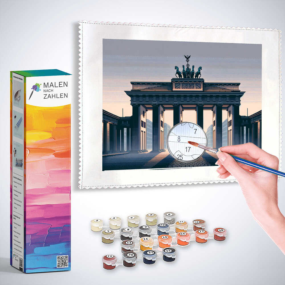 Malen nach Zahlen - Berlin Brandenburger Tor