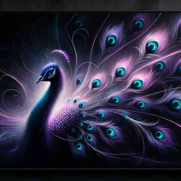 Malen nach Zahlen - Lila Pfau