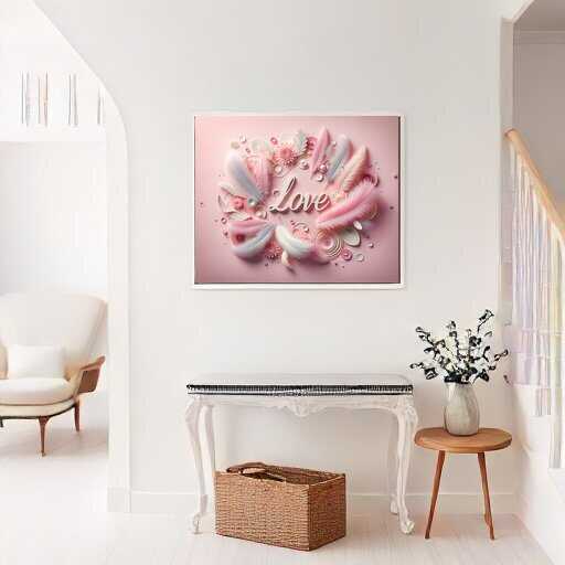 Malen nach Zahlen - Love in Rosa